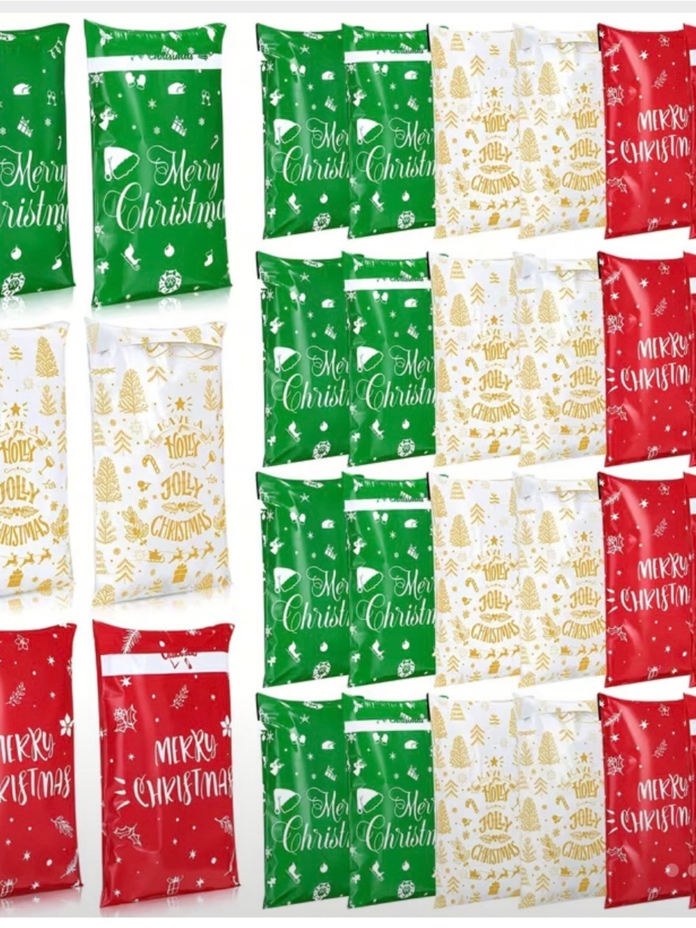15 - 6 x 9 Holiday Poly Mailers - Picture 2 of 3
